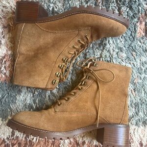 EUC Madewell LEATHER JULIEN Lug combat boots! 👢